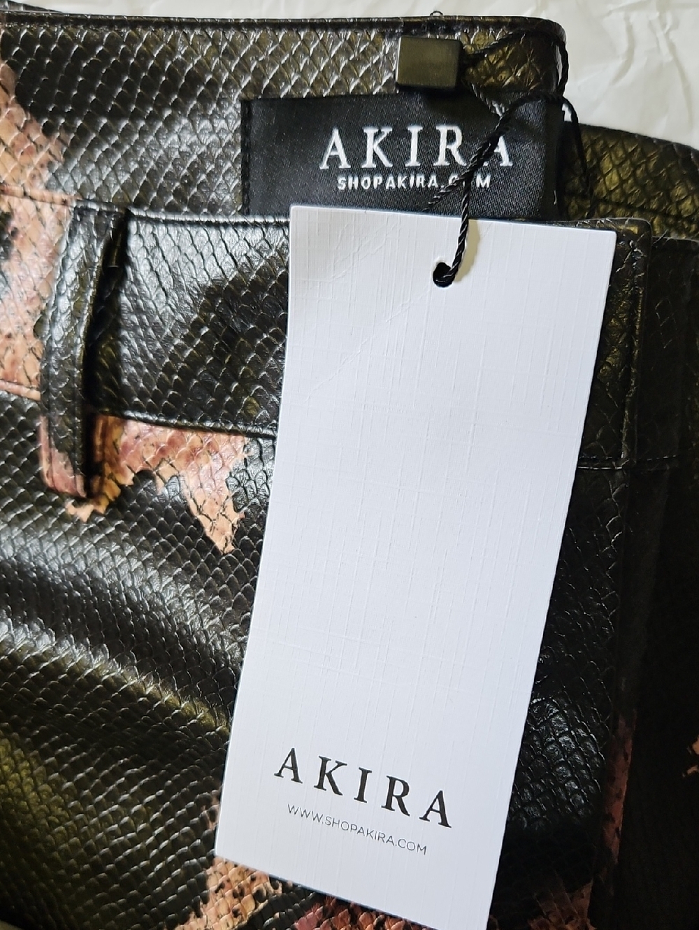 AKIRA COLD BLOODED FAUX LEATHER PANTS Size XL - Picture 5 of 5